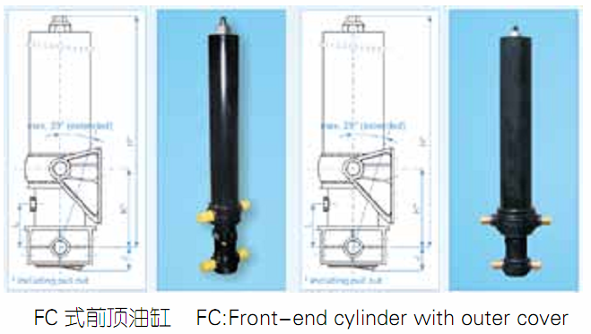 Front-End Hydraulic Cylinder for Dump Truck