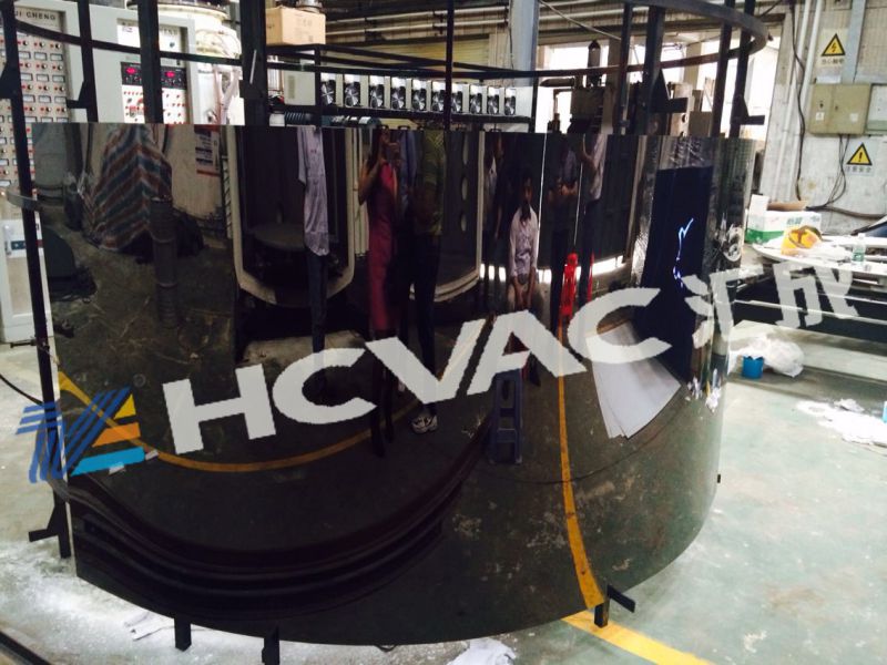Hcvac Stainless Steel Plate PVD Coating Machine, Tianium Gold Vacuum Metallizing Machine