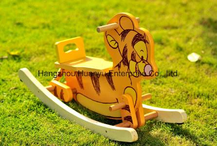 High Quality Wooden Rocking Animal-Wooden Tiger Rocker