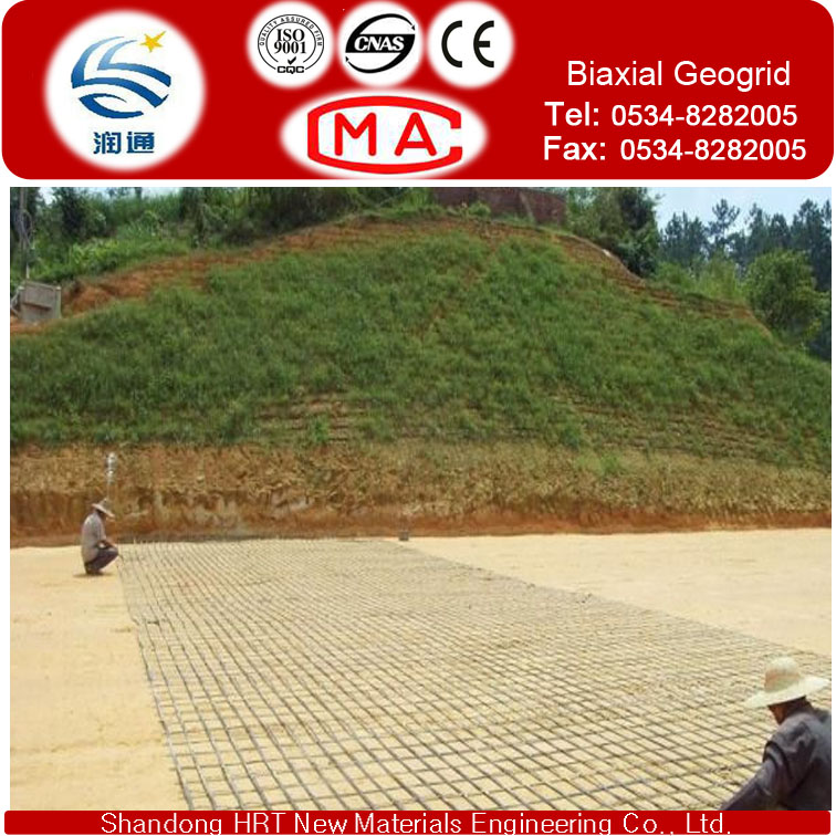 Strength Tensiles 30-30 Fiberglass Geogrid by Weaving Technology