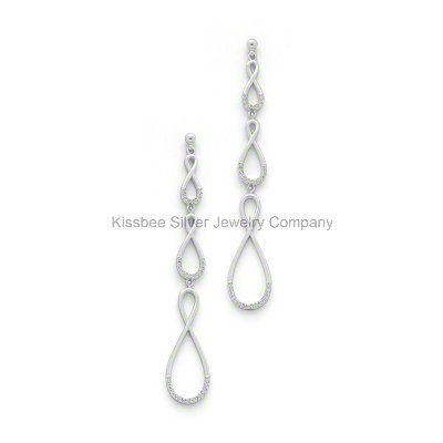 Luxury Design Silver Jewellery Symbol Earrings for Lady (KE3022)