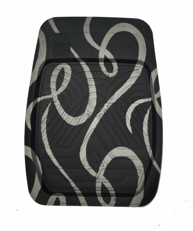 Car Carpet Tray Foot Pad Ribbon Pattern