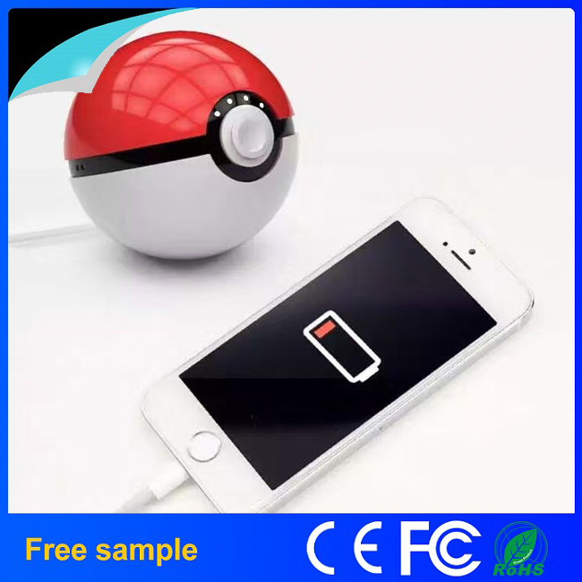 New Arrvial 12000mAh Pokemon Go Ball II Power Bank Great a Lithium Battery Phone Charger