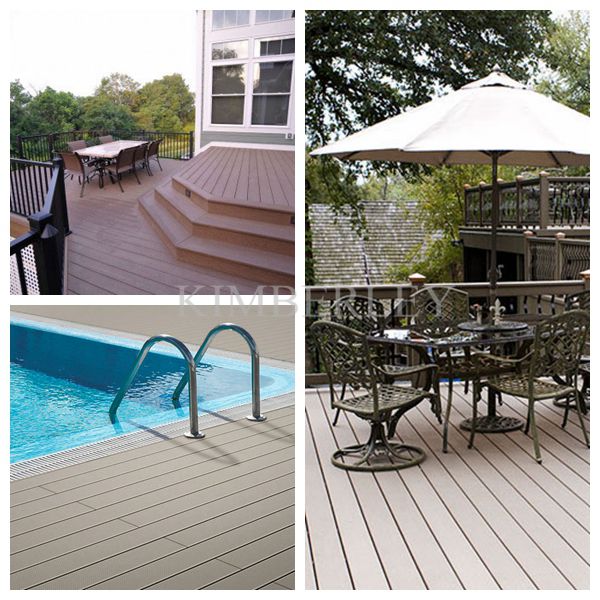 China Supplier High Quality Solid Wood and Plastic Composite WPC Decking Laminate Flooring