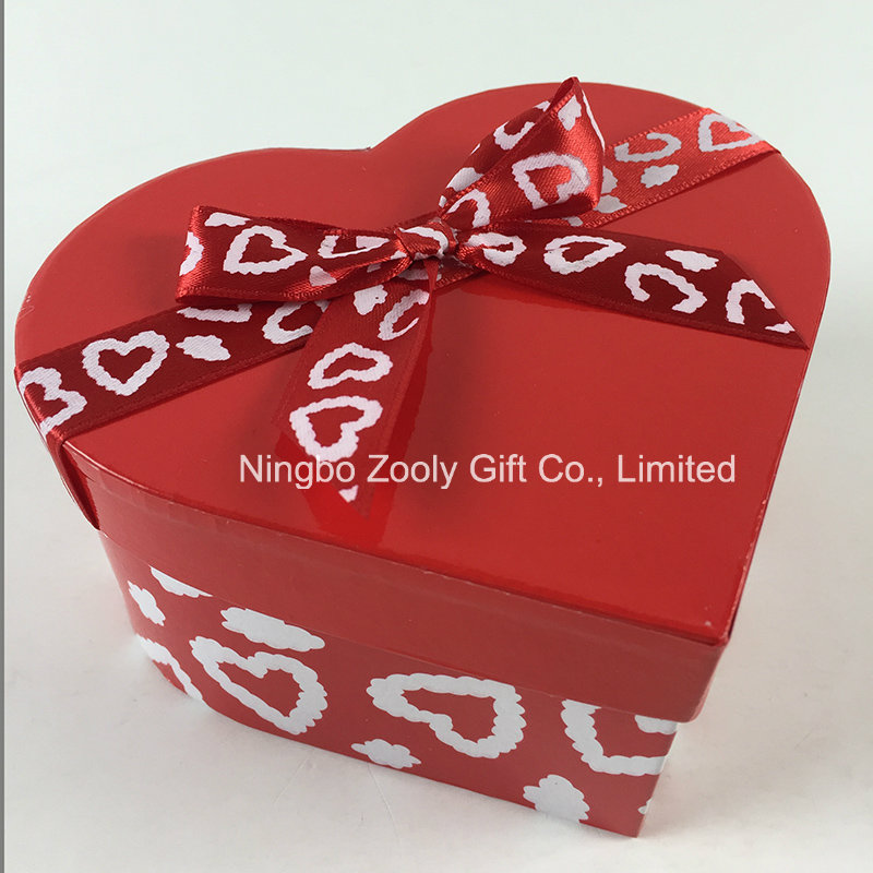 Custom Printing Ribbon Round Heart-Shaped Square Mixed Paper Gift Boxes Set