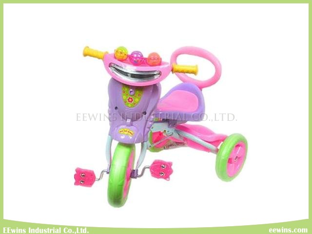 Foldable Baby Tricycle with Electric Music and Lights