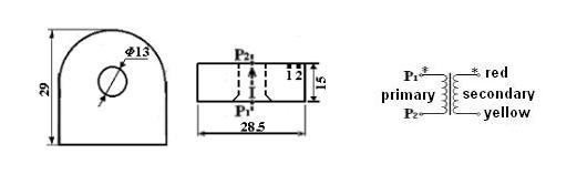 Lcta2cc Vertical Feedthrough Micro Precision Current Transformer