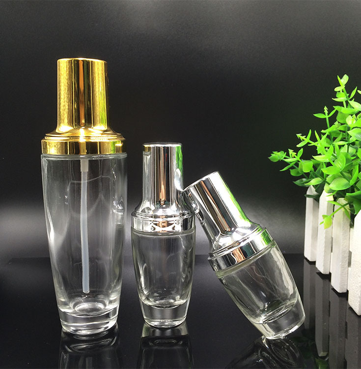 20ml 30ml 50ml 100ml Glass Body Lotion Bottle with Pump