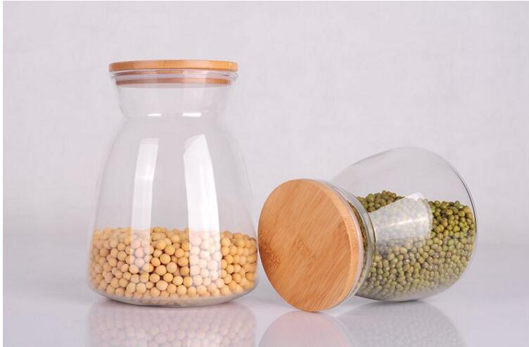 Light Weight Glass Jar Tea Rice Bean Bottle