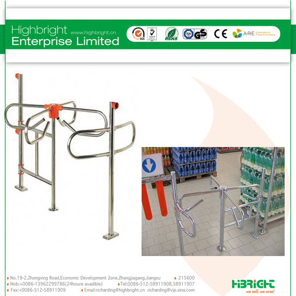 Automatic Manual Swing Turnstile Gate for Supermarket