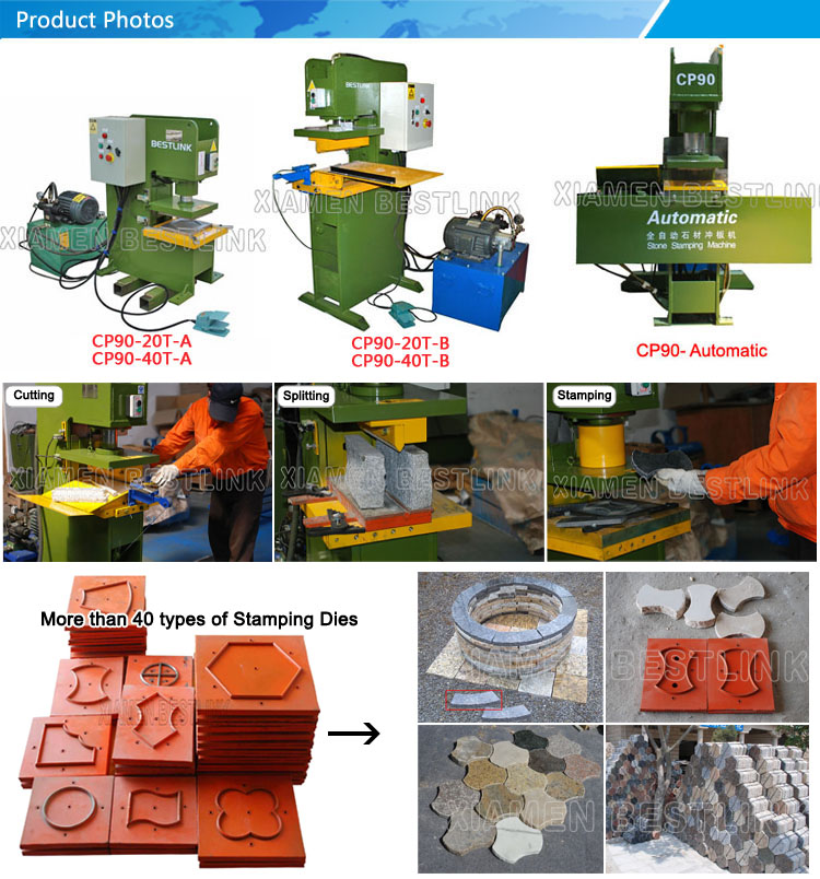 Hydraulic Stone Stamping Cutting Splitting Machine for Various Stones