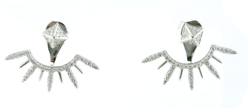 Hot Sale and 925 Sterling Silver Jewelry Factory Price Fashion Shine Earring (E6447)