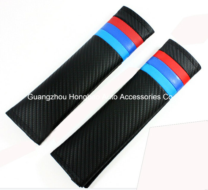 Car Interior Accessories Carbon Fiber Safety Seat Belt Cover