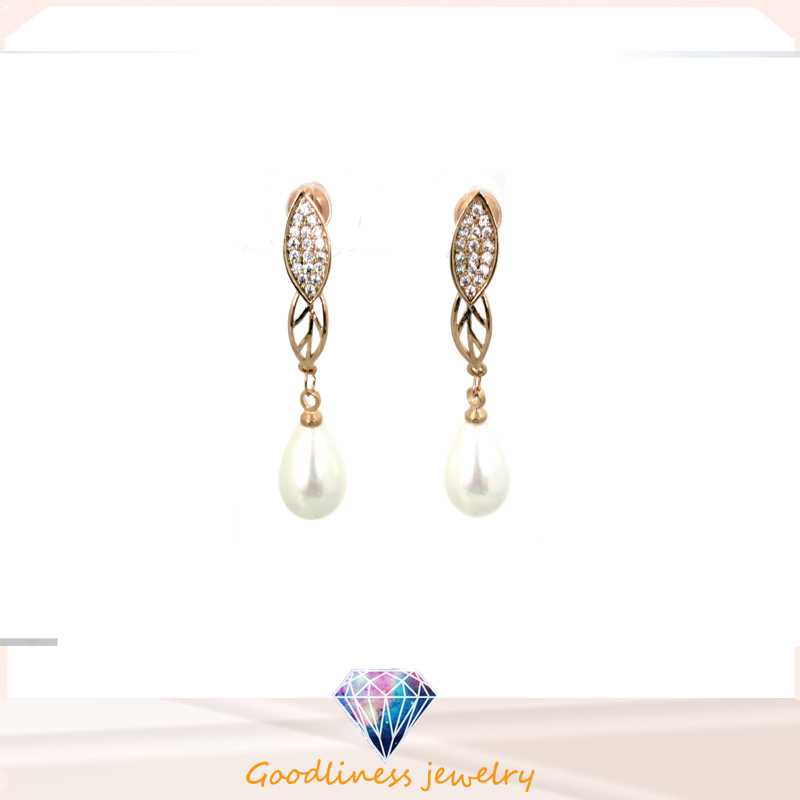 2016 High Quality New Fashion Genuine White Pearl Earrings for Women E6353