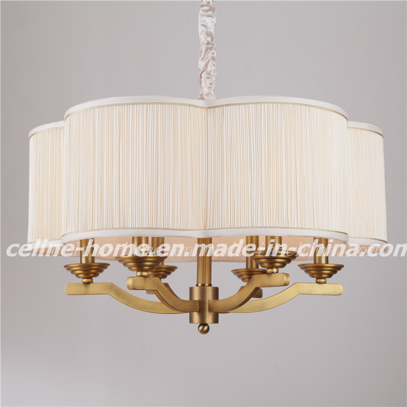 Modern Pendant Lamp with a Fabric Shade (SL2061-6B)