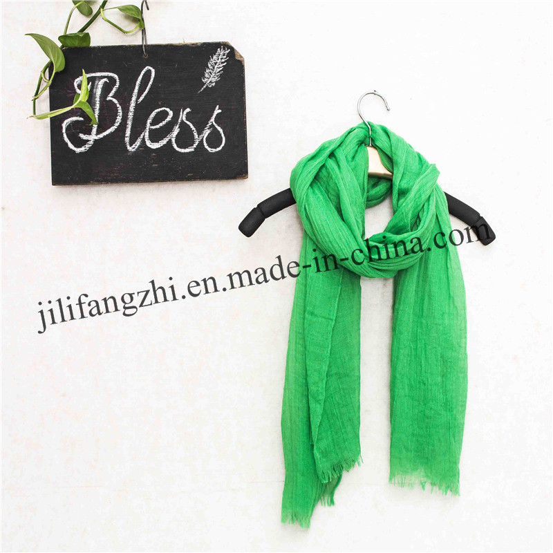 Customed Spun Polyester Printed Scarf Fabric