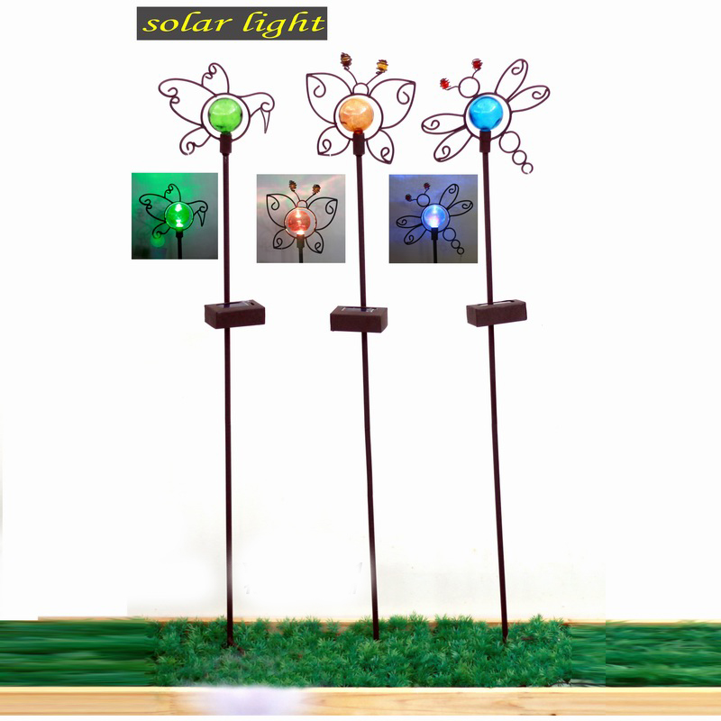 Contracted Linellae Garden Decoration Solar Light Metal Stake