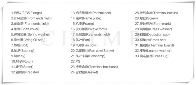 Ms Series Aluminum Housing High Efficiency Induction Motor