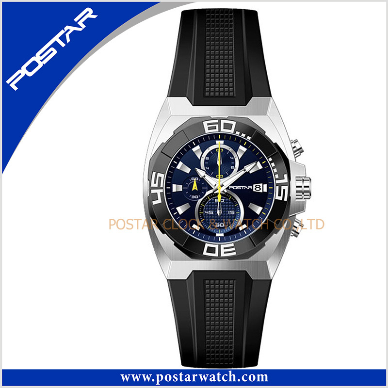 Miyota Chronograph Stainless Steel Quartz Watch Wrist Watch