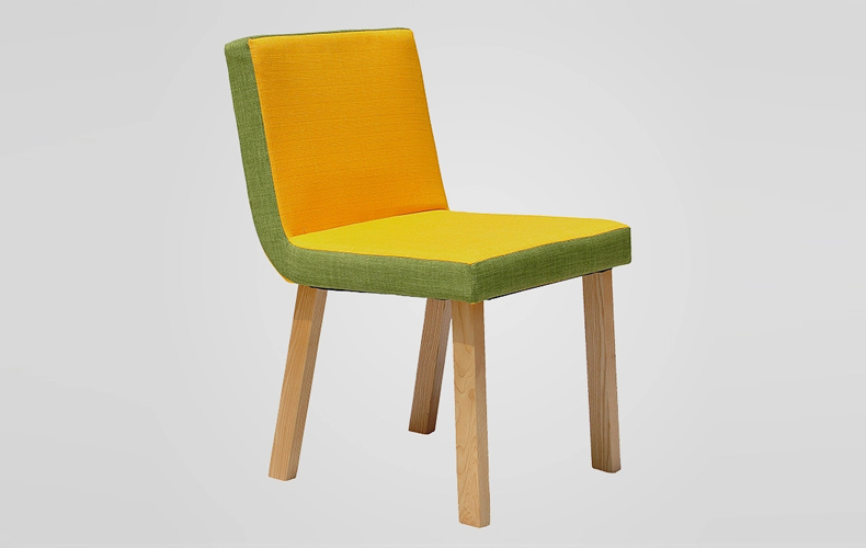 Colorful Fabric Wooden Dining Chairs with New Design