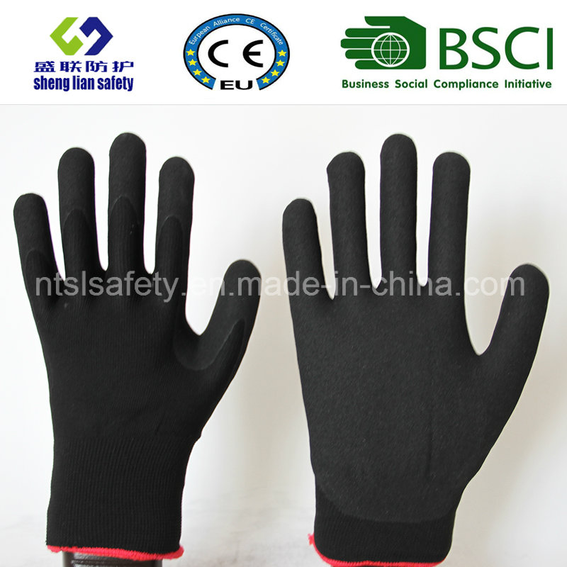 Nitrile Coating, Sandy Finish Safety Work Gloves (SL-NS113)