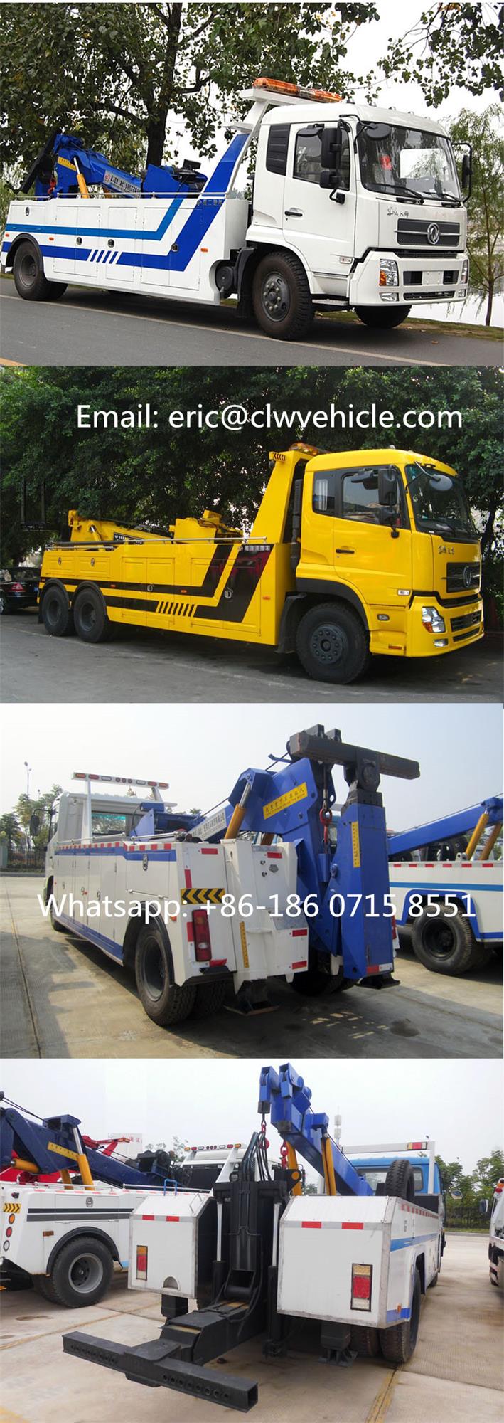 Road Wrecker Truck for 10 Tones Intergrated Tow Truck