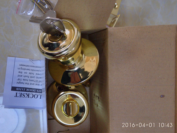 Brass Knob Lock, Door Lock, Indoor Lock Al-Sg6076SA