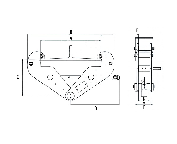 Lifting Beam Clamp 1ton to 10ton (BC-WA)