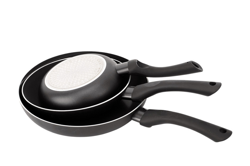 Kitchenware 3 PCS Aluminum Non-Stick Coating Fry Pan Set