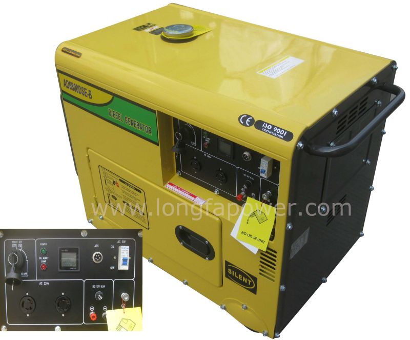 South Africa 5kw 5kVA Silent Type Key Start Power Diesel Generator