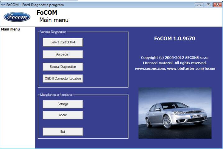 Focom Cable for Ford VCM OBD Pic18f2455 Device for Ford/Mazda Vehicle