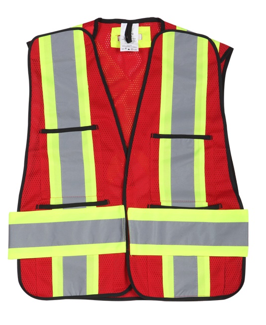 Traffic High-Visibility Reflective Vest with 120g Knitting Fabric