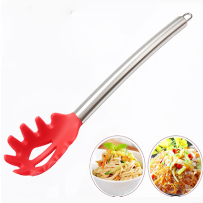 Hot Sale Stainless Steel Handle Kitchenware Silicone Powder Pasta Claw