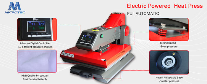 China Patented Electric Powered Heat Press 16