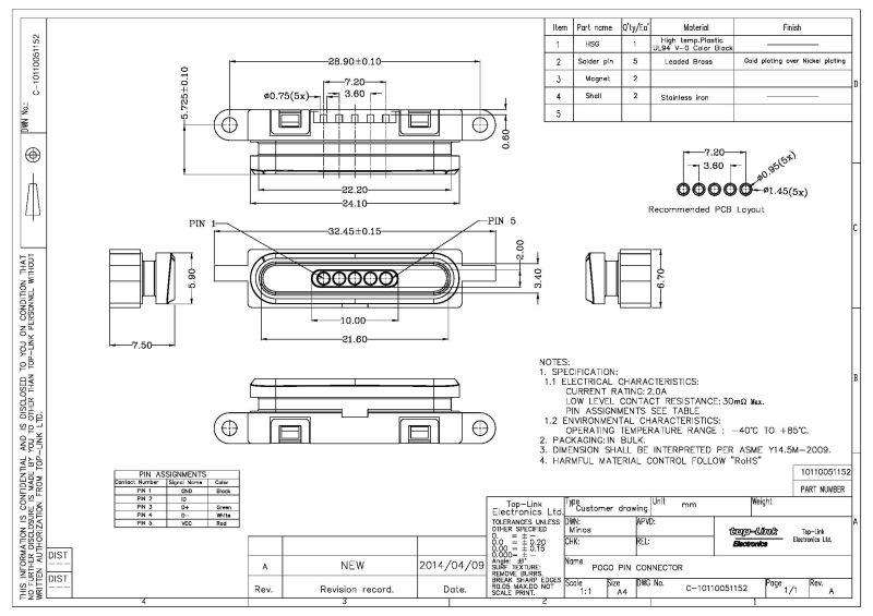 Electrical Magnetic Connector