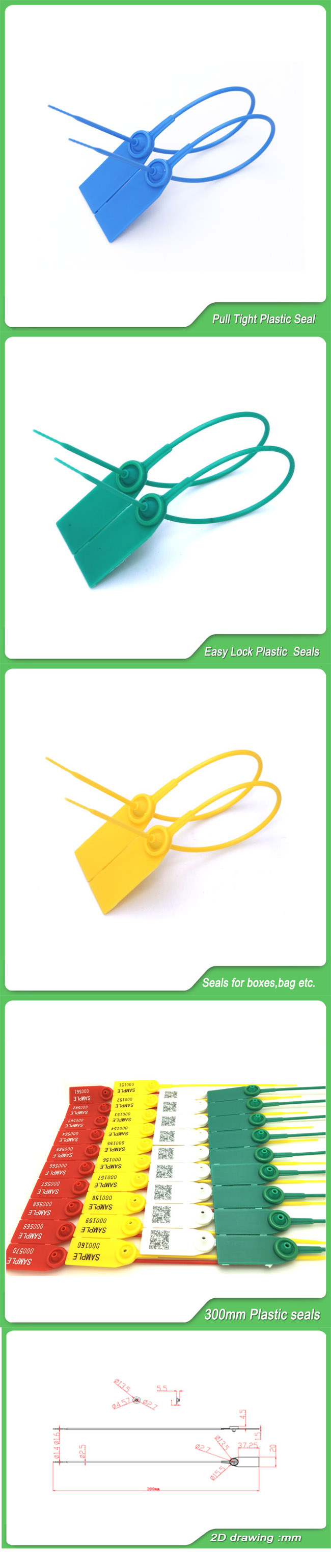 Plastic Strap Seals, Plastic Security Seals