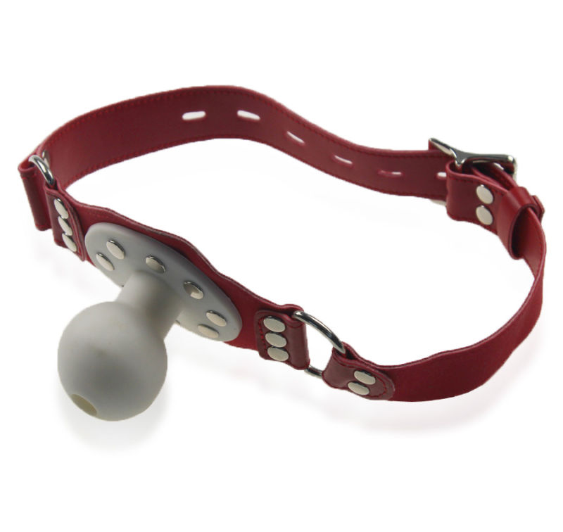 Red Fashion Leather Soft Ball Gag Bdsm Bondage Adult Sex Toy Hot Sex Position