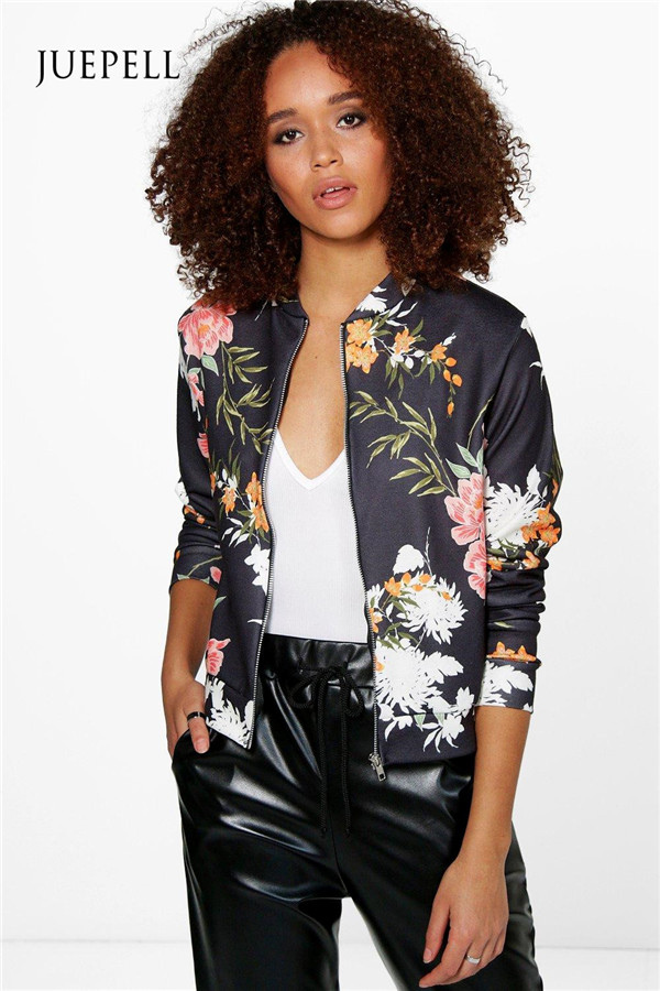 Floral Bomber Bike Sport Women Jacket