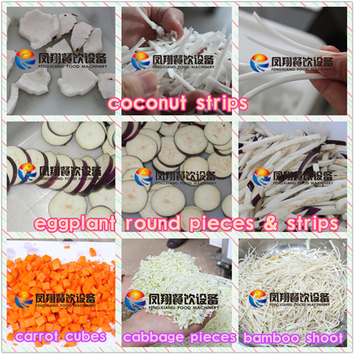 Root Vegetable & Leaf Vegetable Cutting Shredding Slicing Dicing Machine