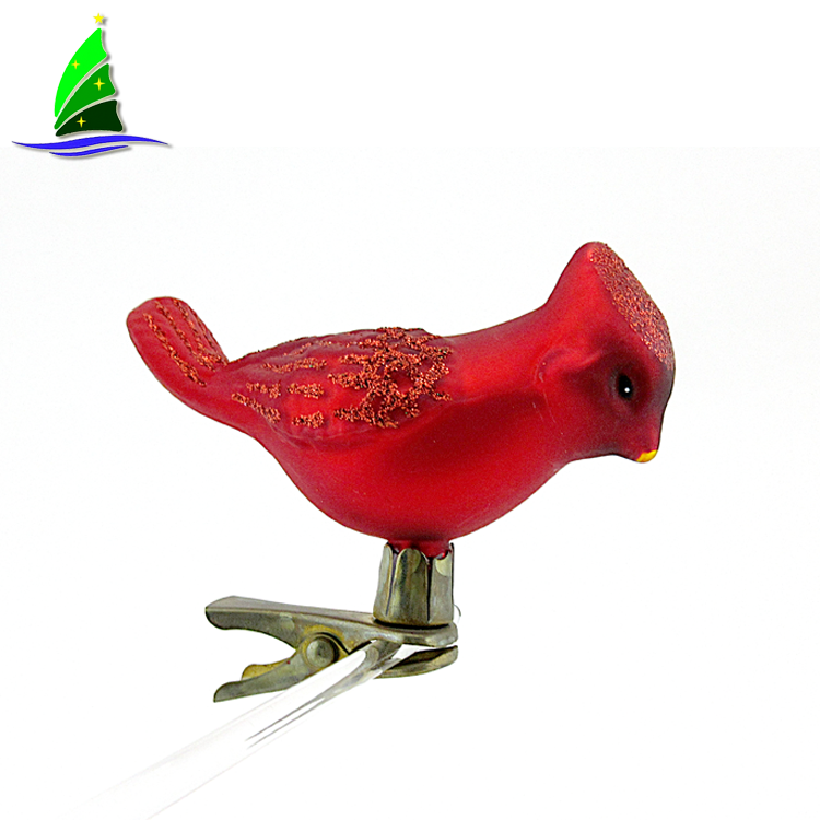 Redbird Glass Blown Ornament