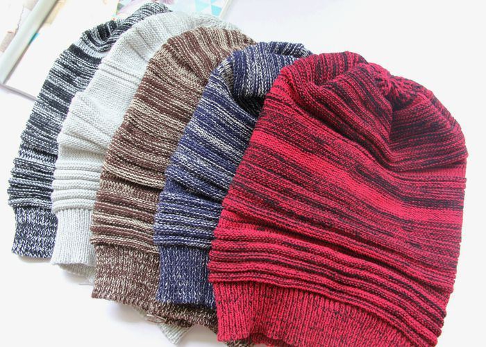 Womens Autumn Winter Warm Knitted Slouchy Cross Caps Beanie Braided Twisted Cable Hat (HW109)