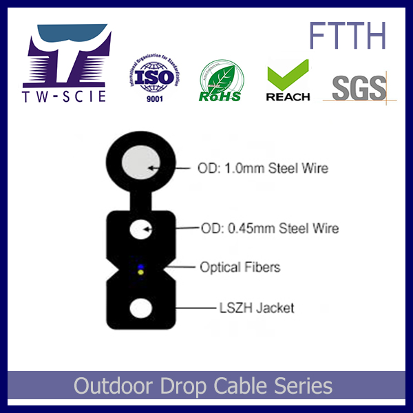 FTTH Drop Wire Fiber Optic Cable