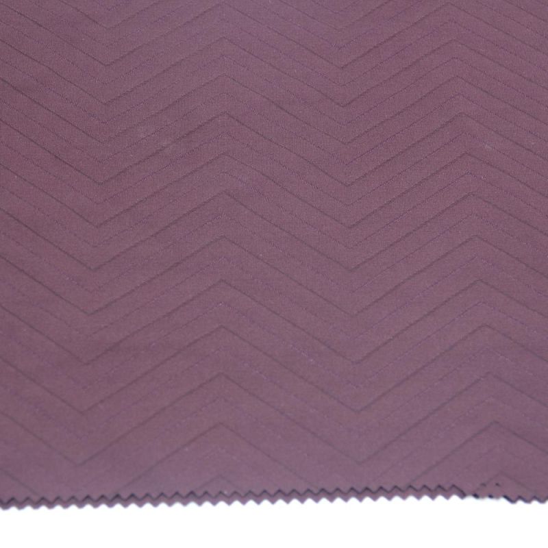 Woven Polyester Jacquard Fabric with Knitted Fabric for Apparels
