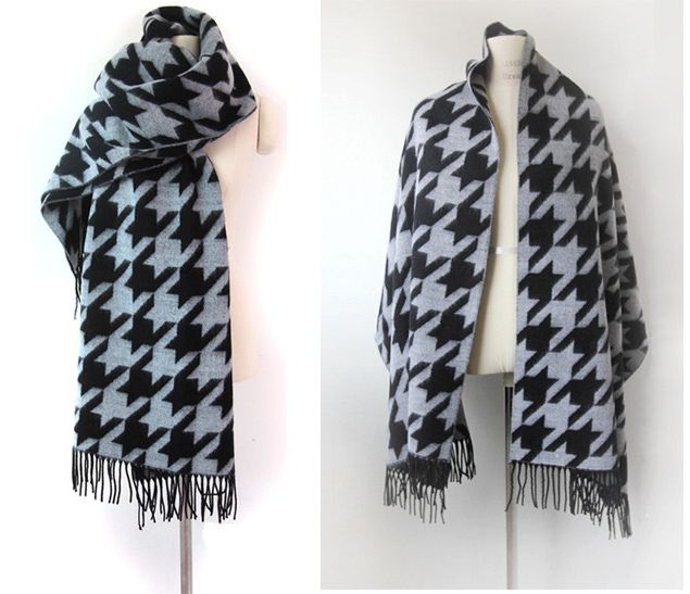 Womens Soft Cashmere Swallow Gird Printing Stole Scarf Shawl Wrap (SP210)