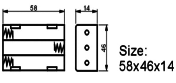 Lr44 Battery Holder Waterproof Battery Holder AA Battery