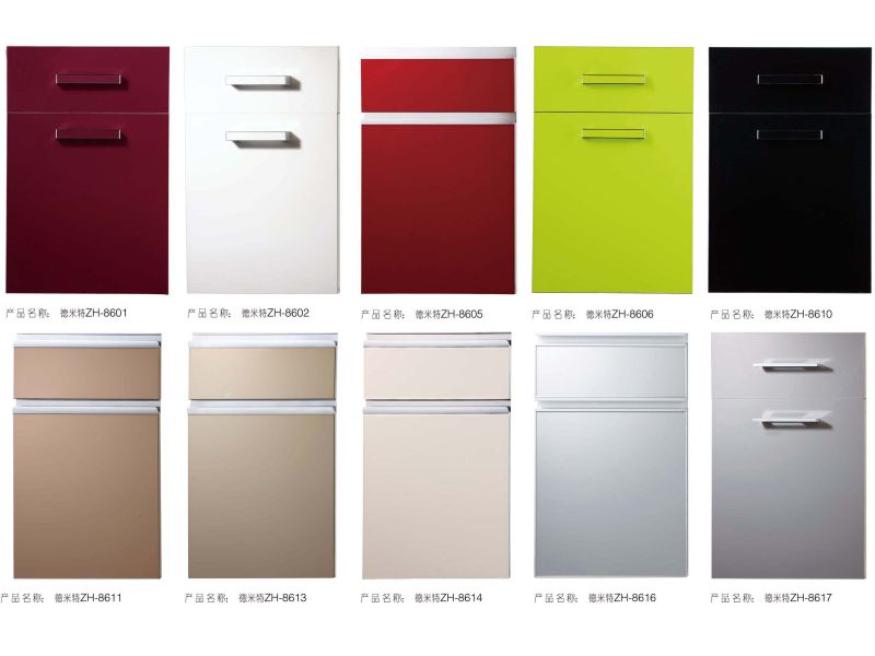 Anti Scartch MDF Kitchen Cabinet Doors with Handles (zhuv)