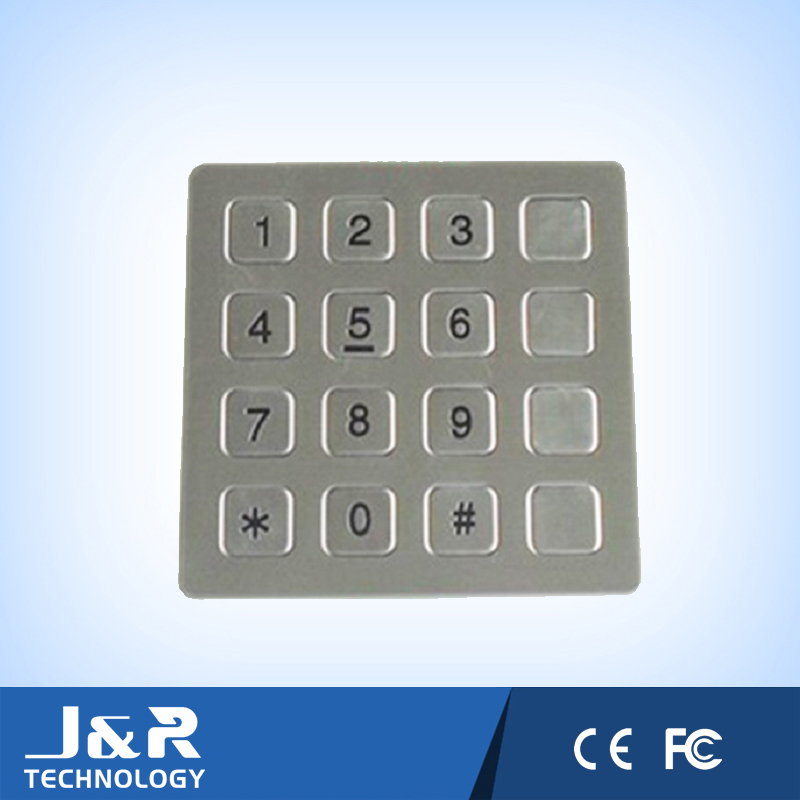 Metal Keypad with 16 Keys, Replaceable Keyboard, Stainless Steel Phone Keypad