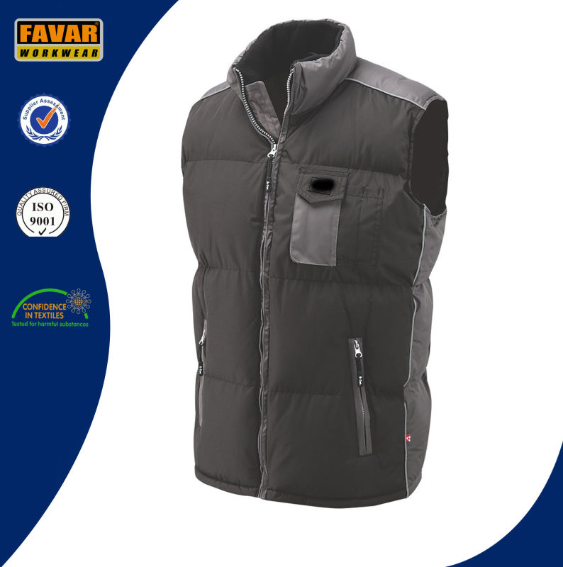 Cold Weather Waterproof Padded Black Bodywarmer