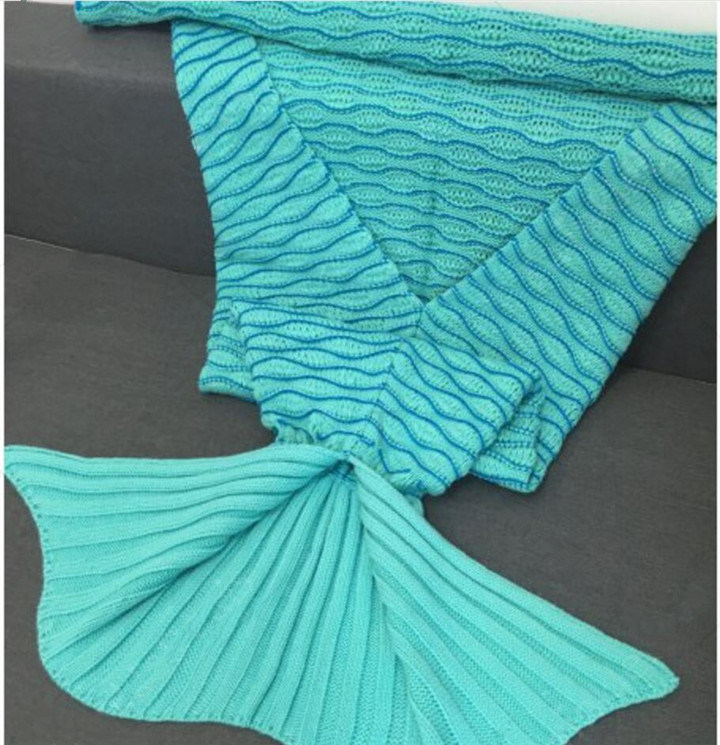 2017 New Handmade Fleece Blankets Mermaid Tail Blanket