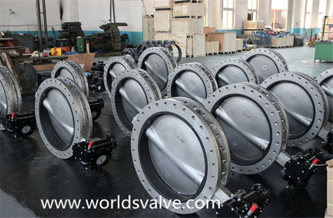 CF3m Double Flanged Butterfly Valve (D41X-10/16)